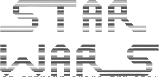 Star Wars logo for Commodore 64